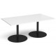 Eternal Rectangular Boardroom Table With Trumpet Base